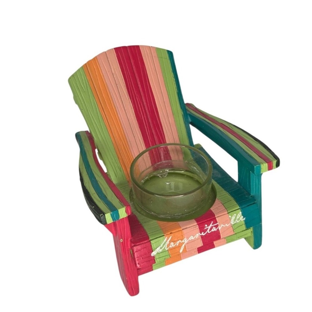 Yankee Candle Colorful Striped Mini Adirondack Chair Tealight Candle Holder‎